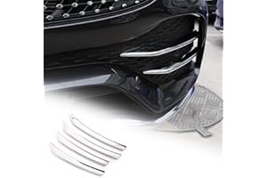 KUNGKIC ABS cromado para coche, parachoques delantero, rejilla antiniebla, accesorios para coche, protección para Mercedes Benz GLC X253 2021 2020 accesorios