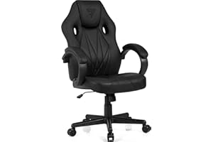 Sense7 Prism Fotel Gamingowy, Sztuczna Skóra, Czarny, 119x62x58