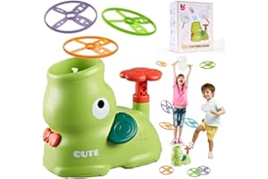 OSDUE Jouet Lanceur de Disque Volant, Flying Disc Launcher Toy for Kids, Flying Saucer Toy, Jouet tournant Soucoupe Volante, pour Enfants de 3 Ans et Plus, 20PCS