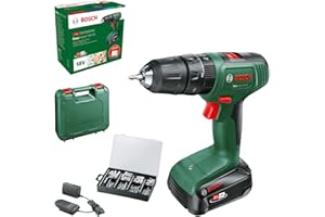 Bosch taladro percutor a batería EasyImpact 18V-40 (1 batería de 2,0 Ah, sistema de 18 V, set de fijación de 173 piezas, en maletín de transporte) – Amazon Edición