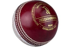 Kookaburra County League Cricket Ball, Red/White - Mens, Youths and Womens