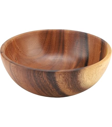 Tiny Nesting Round Wood Bowls Mix Size 2⅞", 3⅝", 4½" Stackable - View #2