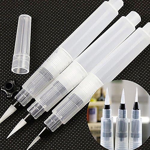 AUAUDATE 1pc Soft Brush Ink Pen Watercolor Calligraphy Painting Drawing Pen Reusable Tool (M)