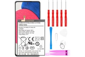 QOUTMCUY Akku Für Samsung Galaxy A53 5G(A536B),[5100mAh] EB-BA336ABY Ersatzakku Für Samsung Galaxy A53 SM-A536U SM-A536U1 SM-A536DL Ersatzakku mit Werkzeugsätzen