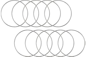 Dropfree 10 Pack 4 Inch Silver Dream Catcher Metal Rings Floral Hoops Wreath Macrame Creations Ring for Crafts DIY