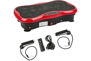 ‎XUANYU XUANYU Vibrationsplatte Fitness Shaper Rüttelplatte mit Bluetooth Lautsprecher, LCD-Display und Trainingsbänder