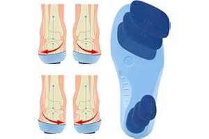 Endoto Plantillas Correctoras de Pronador y Supinador para Hombre Mujer Niños Infante, Insoles Ajustables para Supinación Pronación Over Supination y Pronation - L