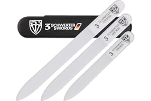 ‎DREI SCHWERTER DREI SCHWERTER - Glasnagelfeile Nagelfeile im 3er Set, beidseitig geschliffen und abwaschbar - NEU