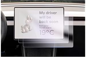 GAFAT [Lot de 2] Tesla Model Y Juniper 2025 2026/ Model 3 2024 2025 15,4" Film de Protection d'Écran de Navigation, 15,4" Film en Nano pour Model 3 Highland Touchscreen, Anti-chocs, 6H Anti-Rayures