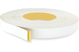 UNMAR White PVC Edge Banding 19 mm x 7.5 m - Peel and Stick Strong Adhesive, Easy Application - Flexible and Durable White PVC Edging Tape for Furniture Restoration