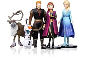 BESTZY Frozen Mini Figures Set Birthday Party Supplies Cupcake Figurines Party Cake Decoration Supplies Cake Topper For Fans Kids Birthday Ornaments Party Supplies