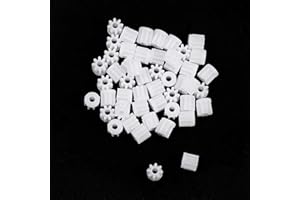Othmro Plastic Gears, 8 Teeth Motor Gears Model 082A, Plastic Gears for Car Robot Motor