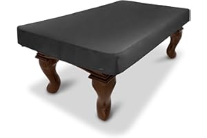 GoSports 6 ft Premium Leatherette Pool Table Cover - Waterproof & Tearproof - Heavy Duty Indoor & Outdoor Billiard Table Cover - Black