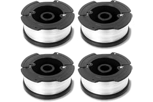 TOUMETT 4 Pcs Strimmer Spool for Black and Decker,Strimmer Wire Refills 30ft Each,AF-100 Strimmer Line Φ1.65mm,Grass Trimmer Wire Replacement,for GL400/A6485/ST5530-GB/GLC3630L20-GB/STC1820PC-GB/BESTA525-530