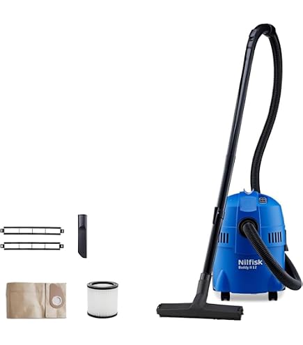 MisterVac compatibile con sacchetti per aspirapolvere professionale, sacchetti di ricambio 10 pezzi Nilfisk Buddy II 12 Prof