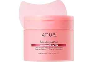 ANUA Niacinamide 5 TXA Brightening Pad, Trattamento Idratante Per Il Viso, Per Un Tono Della Pelle Uniforme E Una Cura Quotidiana Per La Luminosità (210 ml, 60 Pad) Rosso