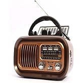Ultratekno Nostaljik G&ouml;r&uuml;n&uuml;ml&uuml; Solar Panelden Şarj Olabilen Telefon Standlı FM Radyo Bluetooth Hoparl&ouml;r