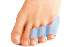 Sumiwish Pinky Toe Separator & Protectors, 10 paquetes de protectores de gel para dedos superpuestos, dedos meñiques con volantes, separadores de dedos pequeños para fricción, vejiga