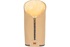 Fillikid Baby Fußsack Winter Pamir & Windel Blaubär, Winterfußsack Lammfellfußsack für Babyschale, Kinderwagen, Buggy, Echtes Lammfell, Fillikid Fußsack