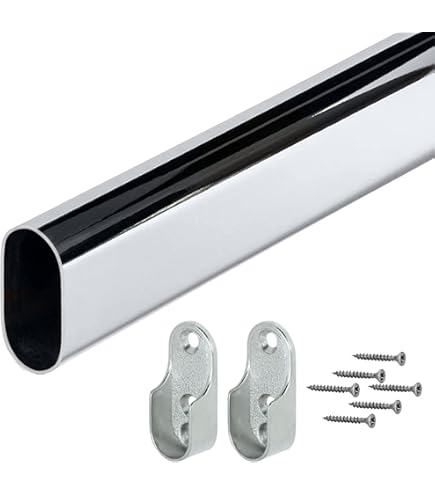 8 Stück Kleiderstangen Halterungen Metall - U-förmig Mit Schrauben Für Schrank & Regal