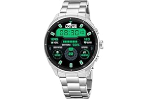 LOTUS Reloj Inteligente Hombre - Smartwatch Hombre de Acero Inoxidable 316L - Resistente al Agua IP65 - Voz IA, Control Música, Cuenta Pasos y Calorías, Teléfono, Deportes, Monitor Sueño 50206/1 Nexo