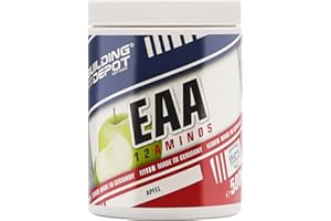 ‎BODYBUILDING DEPOT Bodybuilding Depot - EAA Pulver 500g - Apfel | vegane Rezeptur | enthält alle wichtigen Aminosäuren | EAAs in hoher Konzentration
