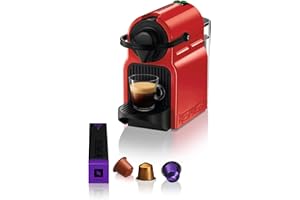 Krups Nespresso Inissia red, Macchina da caffè, Macchina per caffè espresso con capsule, Automatico compatto, Pressione 19 bar YY1531FD