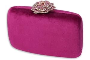 CORIOS Aksamitna kopertówka dla kobiet, diamentowa torebka wieczorowa z zamkiem kwiatowym, błyszcząca torebka ze strasem, torebka ślubna, brokatowa torba na ramię, elegancka torba crossbody, na