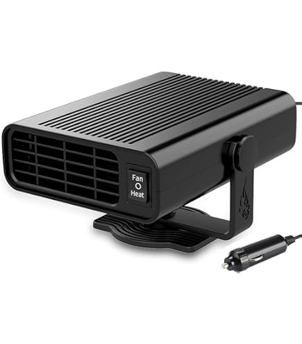 Chauffage Voiture Portable 12V - 200W - 2 En 1 Chauffage Et Ventilateur - Dégivrage Rapide Pour Pare-brise - Pour Allume-cigare