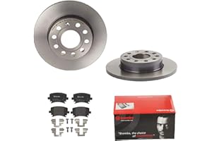 BREMBO BREMSSCHEIBEN Ø256mm + BREMSBELÄGE HINTEN FÜR VW GOLF 5 6 5K1 TOURAN