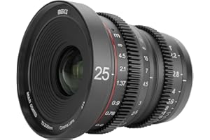 MEKE Meike NEUF MK 25 mm T2.2 mise au point manuelle Portrait asphériques Cine objectif pour micro Micro Four Thirds (MFT, M4/3) Mont Olympus Panasonic Lumix
