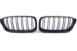 Hebstw F30 Kühlergrill für BMW 3er f30 Nieren Schwarz f30 f31Grill Glanz Schwarz Doppelsteg Sport Kühlergrill 2012-2018