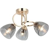 LUCEA MASTAR 3-PIECE GOLD PLAFONIER 3XE27
