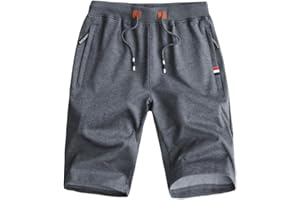 Csqtongan Pantalones deportivos para hombre, pantalones cortos para hombre, pantalones cortos de verano, algodón, pantalones cortos de deporte, elásticos, para gimnasio, con bolsillo