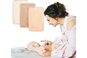 BUGALIN Toallas de Guardería con Colgador - Pack de 3| Toalla Pequeña de Mano para Colgar Bidet- Algodón Suave y Absorbente | Toallas Infantil, Colegio y Baño | Secado Rápido - Culito y Cara bebé (Peach)