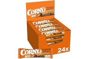‎CORNY Müsliriegel | Corny BIG | Erdnuss-Schoko | Mit Erdnüssen und Schokolade | Großpackung 24x50g