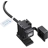 eSynic Universal USB Stromversorgung Port 2.1A 12V/ 24V Wasserdichte USB Power Supply Port Motorrad Fahrrad Ladegerät Buchse-
