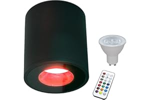 Planetitaly Lampada da parete o soffitto led RGB per ambienti umidi box doccia bagno turco vasca IP65 Dimmerabile programmi di luce cromoterapia