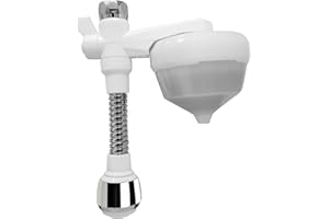 Siroflex 2652/1S Silver UNI 3-A Haushalts-Wasserfilter Made in Italy mit Schlauch und Belüftungs-Strahlregler Sirius