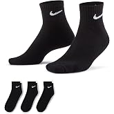 NIKE Men's Everyday Cushion Ankle Socks (3 Pair) (Pack of 3)