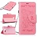 Produktbild Samsung A5 (2017) Hülle, SpiritSun Ledertasche Schutzhülle für Samsung Galaxy A5 (2017) Folio PU Leder Tasche Case Cover Bookstyle mit Standfunktion und Kredit Kartenfächer (Bär, Rosa)