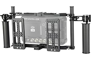 Nitze Director Monitor Cage con Maniglie e Aste in Fibra di Carbonio per Qualsiasi Monitor Fino a 10" - JSQ-003