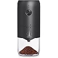 Gulf Souk Portable Electric Coffee Grinder | Adjustable Ceramic Burr, USB Charging, and Easy Clean Design with cleaning brush | Ideal Coffee beans & spice grinder for Home, Office, and Travel