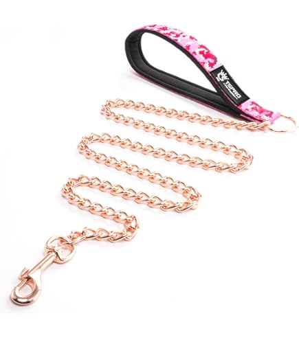 Correa De Cadena Falsa Para Perros Grandes - Diseño De Cenizas, Material PVC Impermeable, Longitud 200 Cm