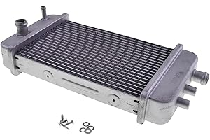 2EXTREME Radiateur aluminium pour Derbi Senda DRD 50 D50B0 EBS Gilera SMT ZAPG12A Aprilia RX SX MX 50 AM6 APABB01 ZD4PV Moto Tuning Refroidisseur 50cc Pièce de rechange 260x140 mm