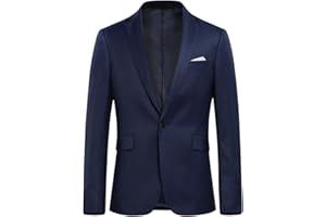 Allthemen Blazer para Hombre Ajustado con un botón para Traje Chaqueta para Hombre Elegante y Moderna para Negocios Bodas Ocio