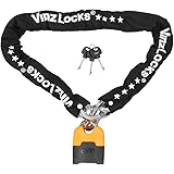 Vinz Makalu Chaîne Antivol Moto Art 4 | Chaîne de sécurité avec Cadenas à Clé | Cadenas de chaîne idéal pour Moto Scooter Vél