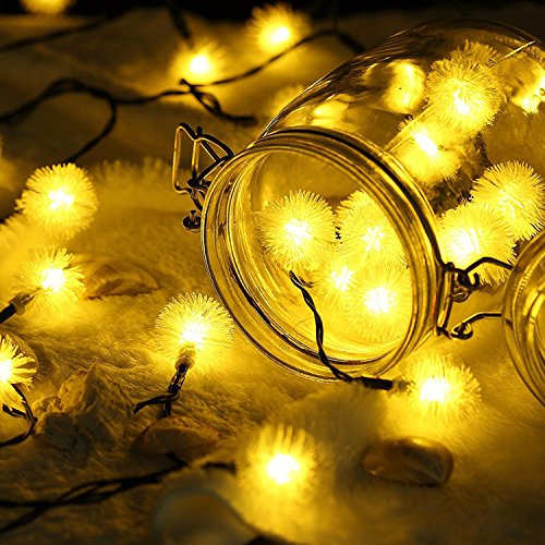 Solar Lichterkette, Ubegood 20er LED Solarleuchten, Solar String Lights Außenbeleuchtung, Wasserdicht Outdoor LED Lichter für Weihnachten Party, Heim, Hof, Garten, Hochzeit, Geburtstag (Warme Weiße) - 4