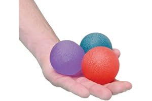 Express Orthopaedic® | Hand Therapy Balls | Set of 3 | Medically Approved | Stress Balls for Adults | Grip Strengthener | Carpal Tunnel & Arthritis Relief | Finger Exercise Ball