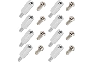XHZaoan 8PCS Standoffs and Screws Monitor VESA Spacer Screw Kit for Samsung | Monitor VESA Spacer Screw Kit M4x15 Standoffs M4x10 Screws For Samsung Dell LG Asus MSI Monitor Bracket